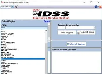 E-ids System Gwasanaeth Diagnostig Isuzu 2022
